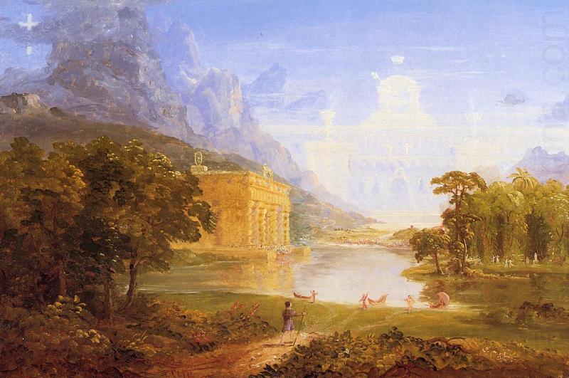 Thomas Cole The Cross and the World china oil painting image